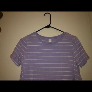 Purple stripped shirt